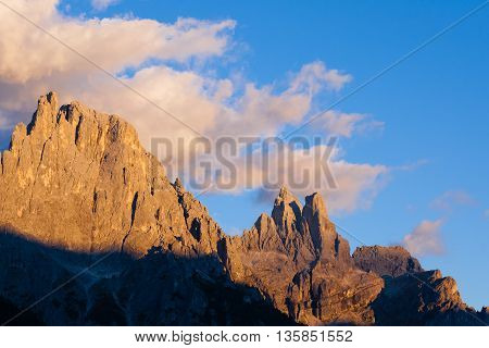 High Mountain At Twilight