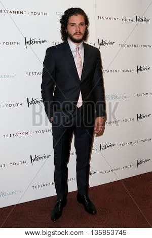 NEW YORK, NY-JUNE 2: Actor Kit Harington attends the 