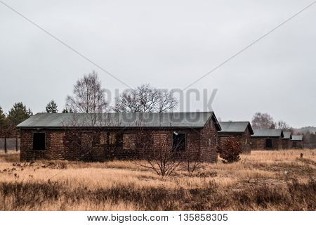 Houses Near Concentration Camp In Berlin, Germany