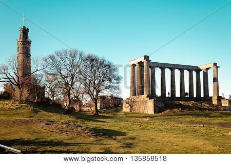 Photo of Carlton Hill in Edinburgh Scotland
