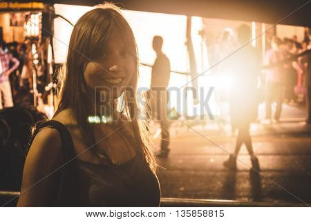 Girl At Videoclip Recording In Hollywood, Los Angeles
