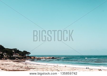 Oceanview From California Coast, United States