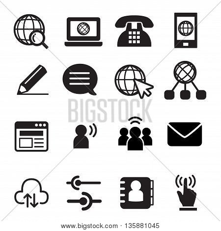 Website communication icon Vector illustration Graphic design