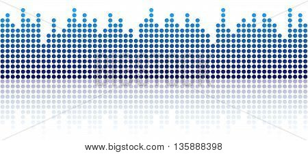 seamless digital equalizer background with color gradient