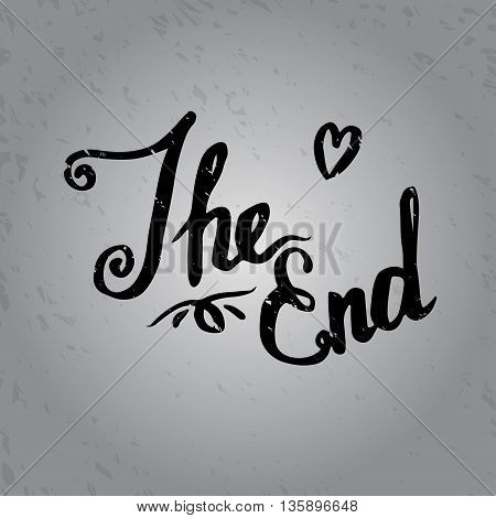 The End Calligraphy