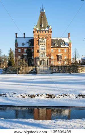 The historic Trollenas castle situated near to the swedish town of Ekeby.