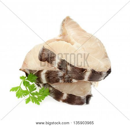 Fish chimera (sea rabbit sea rat) isolated on white background