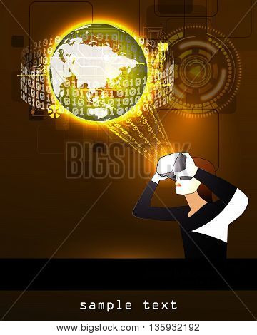 Glasses With The Virtual Reality