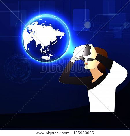 Glasses With The Virtual Reality