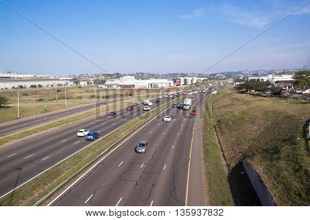 Vehicles Head North And South  On  Highway 7