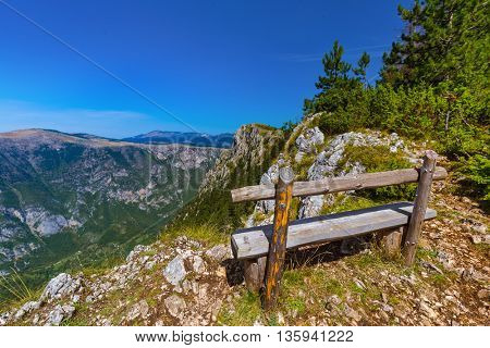 River Tara canyon - Montenegro - nature travel background