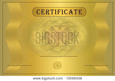 Certifikat guld