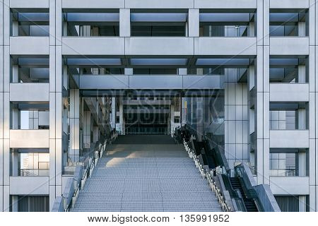 Tokyo, Japan - November 27 2015: Fuji T.v. Headquarters, One Of The Most Striking Buildings In Japan