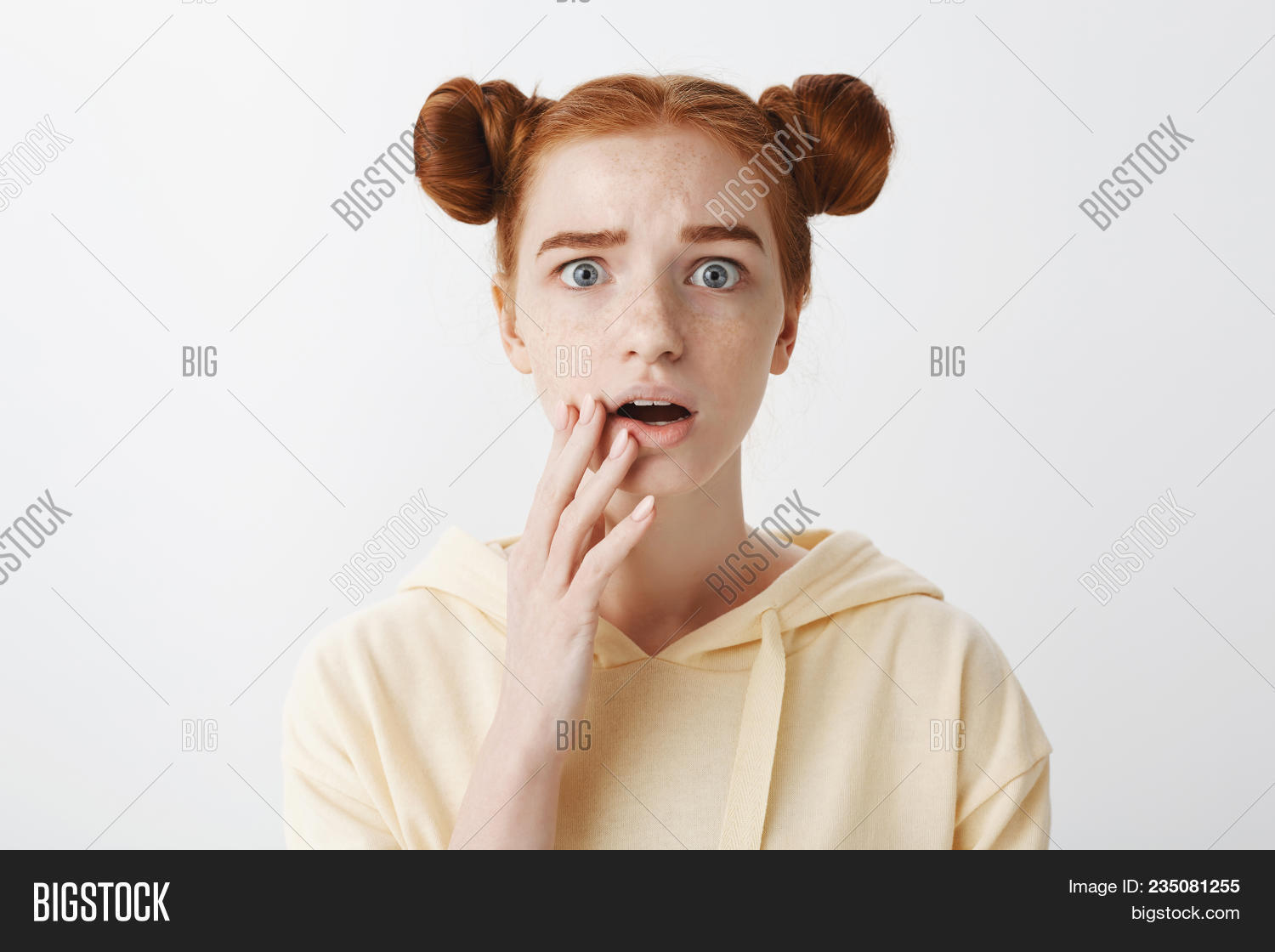 Girl Very Nervous Image Photo Free Trial Bigstock