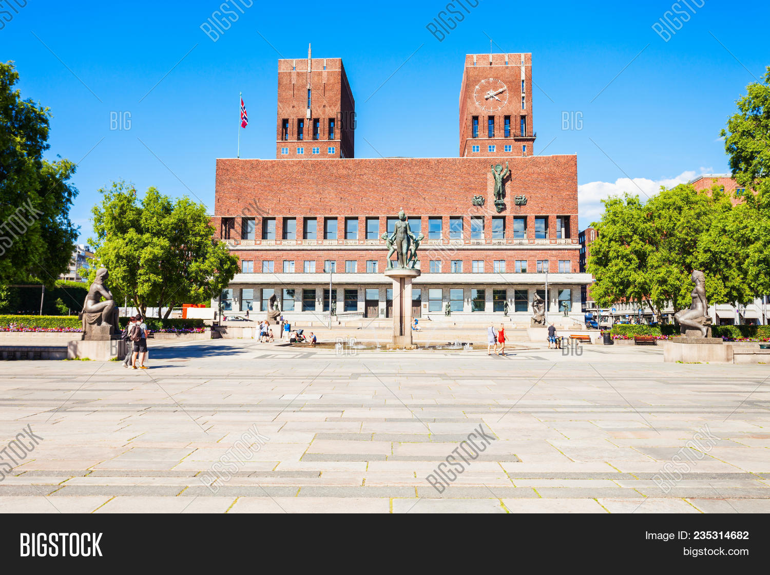 City Hall Radhus Oslo Image & Photo (Free Trial) | Bigstock