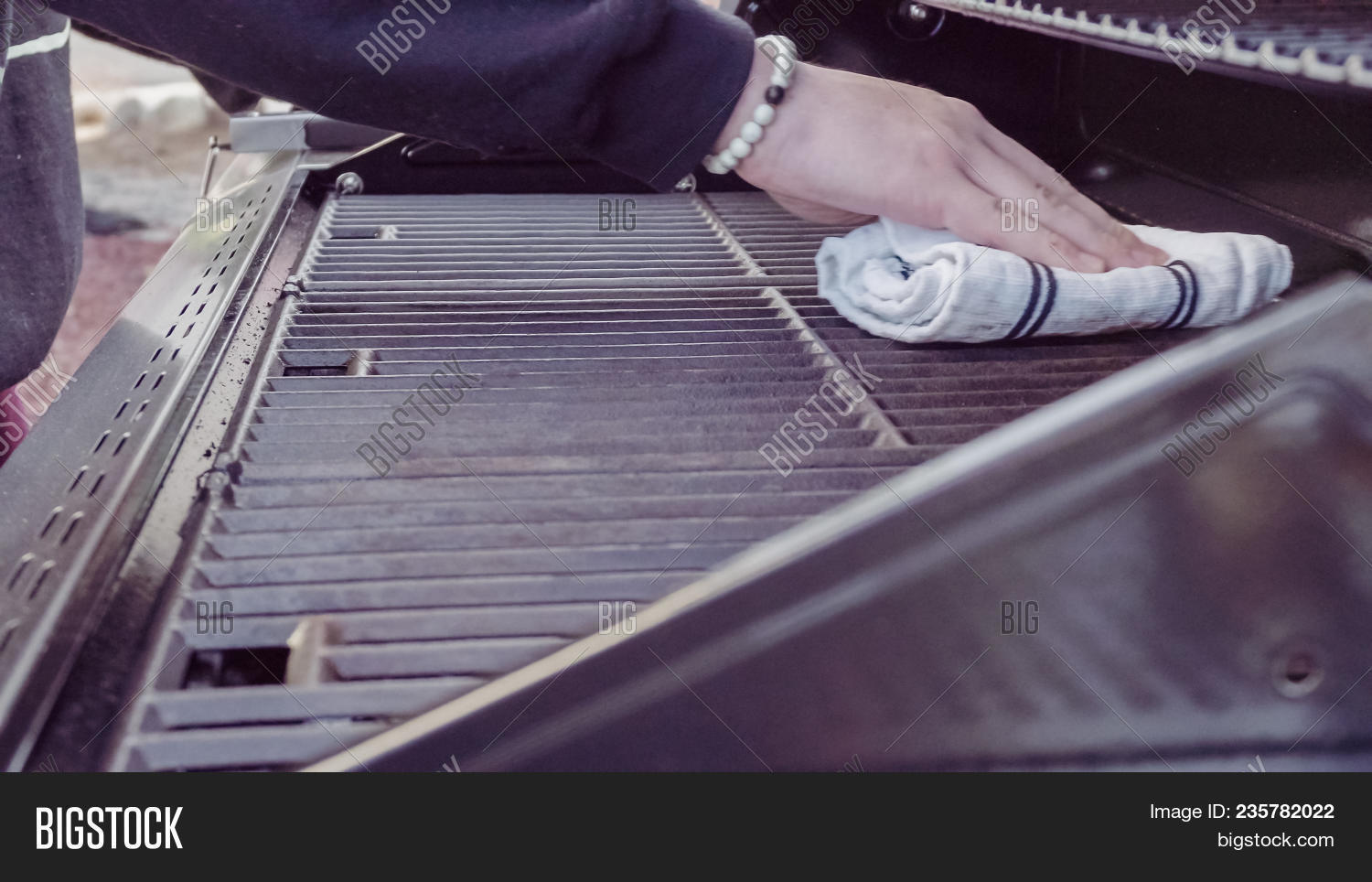 Cleaning Gas Grill Image & Photo (Free Trial) Bigstock