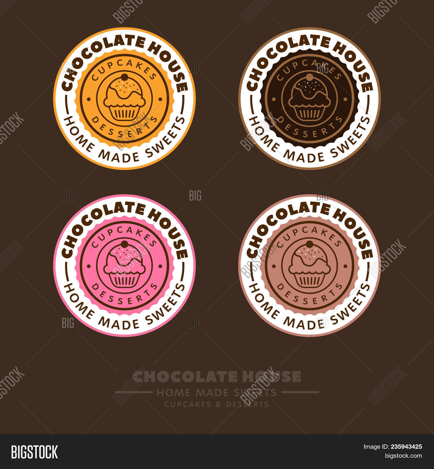 Chocolate House Logo Vector & Photo (Free Trial) Bigstock