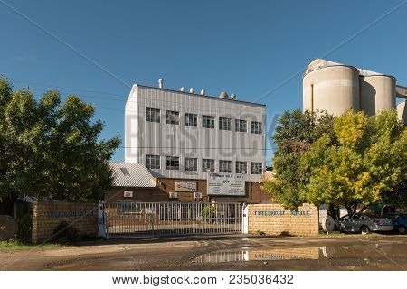 Tweespruit, South Africa - March 12, 2018: A Mill And Grain Silos In Tweespruit, A Small Town In The
