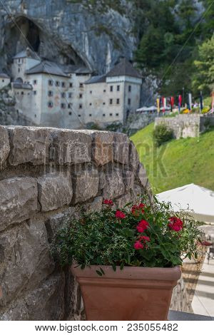 Slovenia - August 21 2017: Predjamski Grad On A Sunny August Day