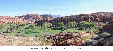 Views From The Red Saint George Sandstone Quarry Trail Or Temple Quarry Trail Nestled In The Hills J