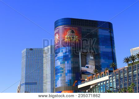 Las Vegas - July 3: The Famous Strip Featuring The City Center Complex On July 3, 2012 In Las Vegas,