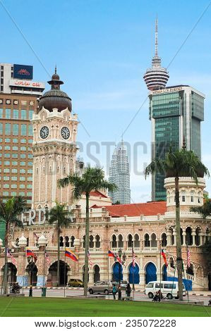 Kuala Lumpur, Malaysia - November 19 :sultan Abdul Samad Building, A Historical Landmark Built, Loca