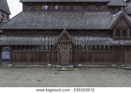 The Gustav Adolf Stabkirche In Harz National Park