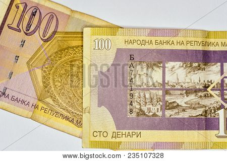 Close-up Macedonia Currency, Macedonian Denar Bank Note