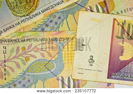 Close-up Macedonia Currency, Macedonian Denar Bank Note
