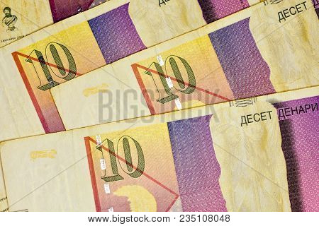 Close-up Macedonia Currency, Macedonian Denar Bank Note