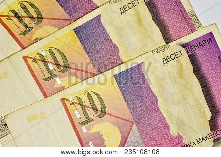 Close-up Macedonia Currency, Macedonian Denar Bank Note