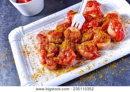 A Fresh And Tasty Curry Bockwurst With Beer