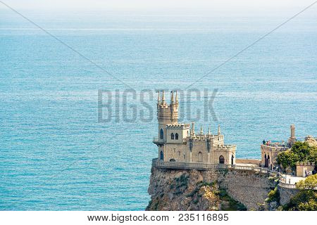 Castle Swallow's Nest Over The Black Sea In Crimea, Russia
