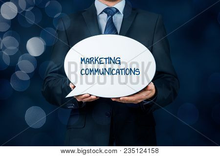 Marketing Specialist With Marketing Communications Text On Speech Bubble.