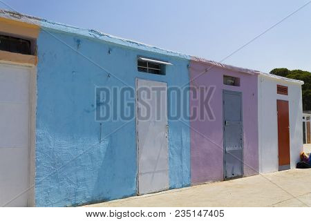 Vintage Beach Cabin In Croatia On A Sunny Day