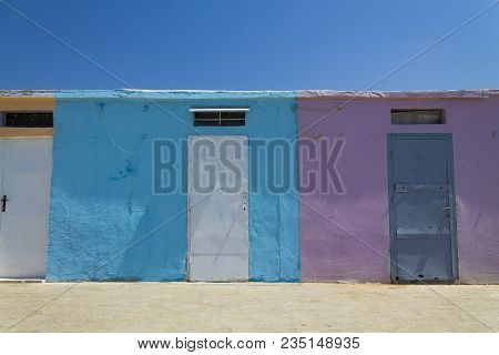 Vintage Beach Cabin In Croatia On A Sunny Day