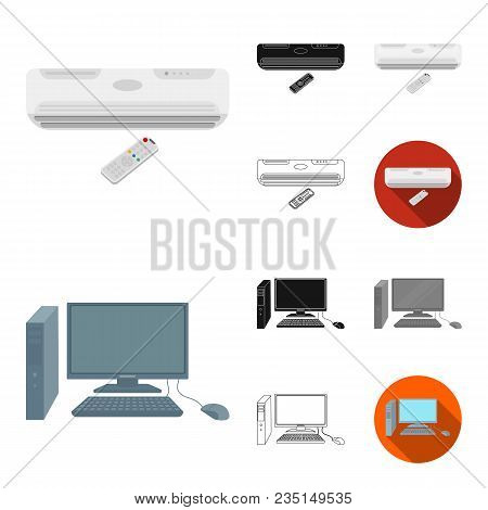 Oil Industry Cartoon, Black, Flat, Monochrome, Outline Icons In Set Collection For Design. Equipment