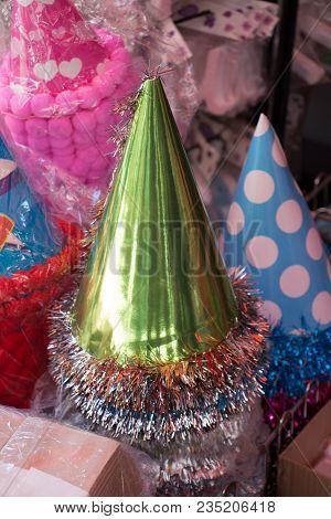 Set Of Party Hats Of Variuos Colors
