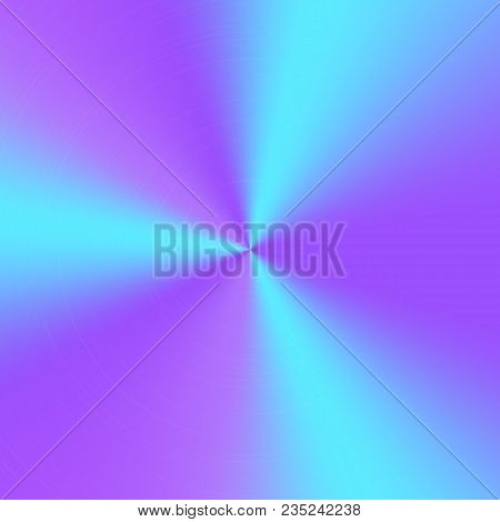 Colorful Multicolored Conical Gradient With Neon Color. Vibrant Vector Illustration With Metal Effec