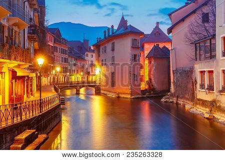 Annecy, Called Venice Of The Alps, France
