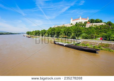 Bratislava Castle Or Bratislavsky Hrad Is The Main Castle Of Bratislava, Capital Of Slovakia. Bratis