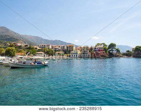 Assos Village In Kefalonia Island, Greece