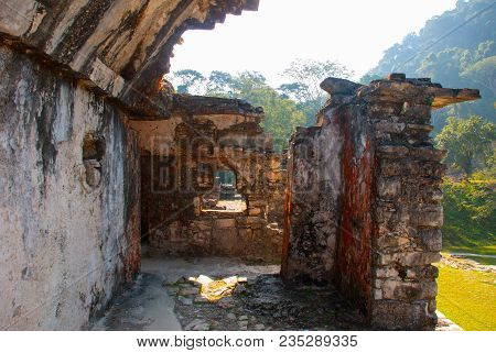 Palenque-the Remains Of An Ancient Mayan Civilization, Well-preserved In The Selva Of The Southern S