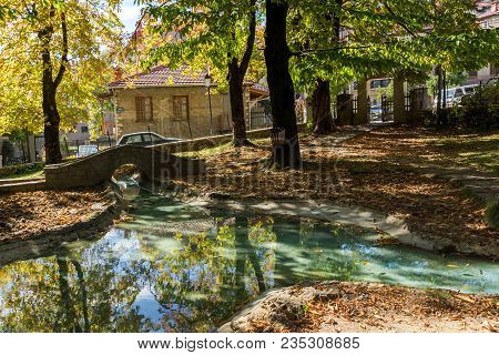 Metsovo, Epirus, Greece - October 19, 2013: Autumn View Of Village Of Metsovo Near City Of Ioannina,