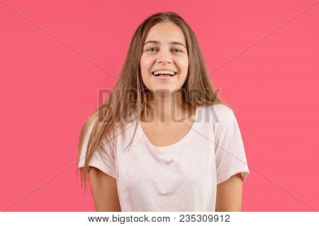 Teens Beauty. Cconcept Of Happines And Naivety.positive Person