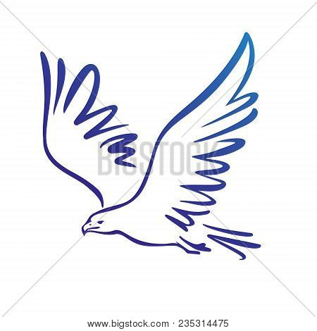 Eagle Icon Illustration Isolated Vector Sign Symbol