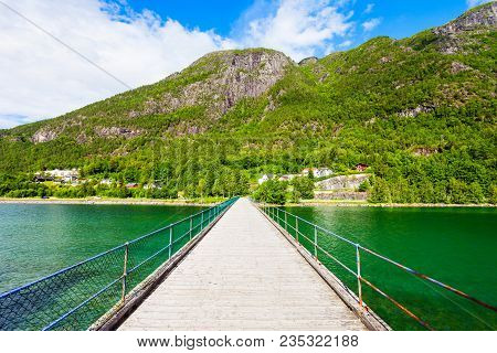 Bridge In Andalsnes. Andalsnes Is A Town In Rauma Municipality In Norway.