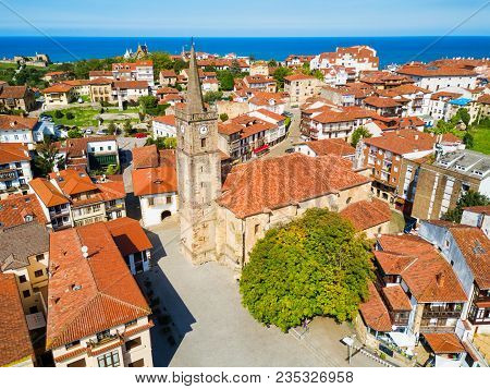 Iglesia De Comillas Church Is A Catholic City Church Located In Comillas, Cantabria Region Of Spain