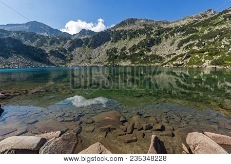 Amazing Landscape With Fish Banderitsa Lake, Pirin Mountain, Bulgaria