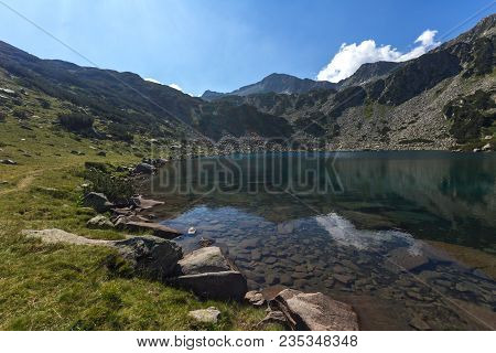 Amazing Landscape With Fish Banderitsa Lake, Pirin Mountain, Bulgaria